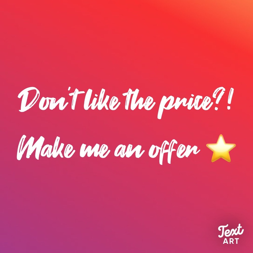 MAKE ME AN OFFER ✨